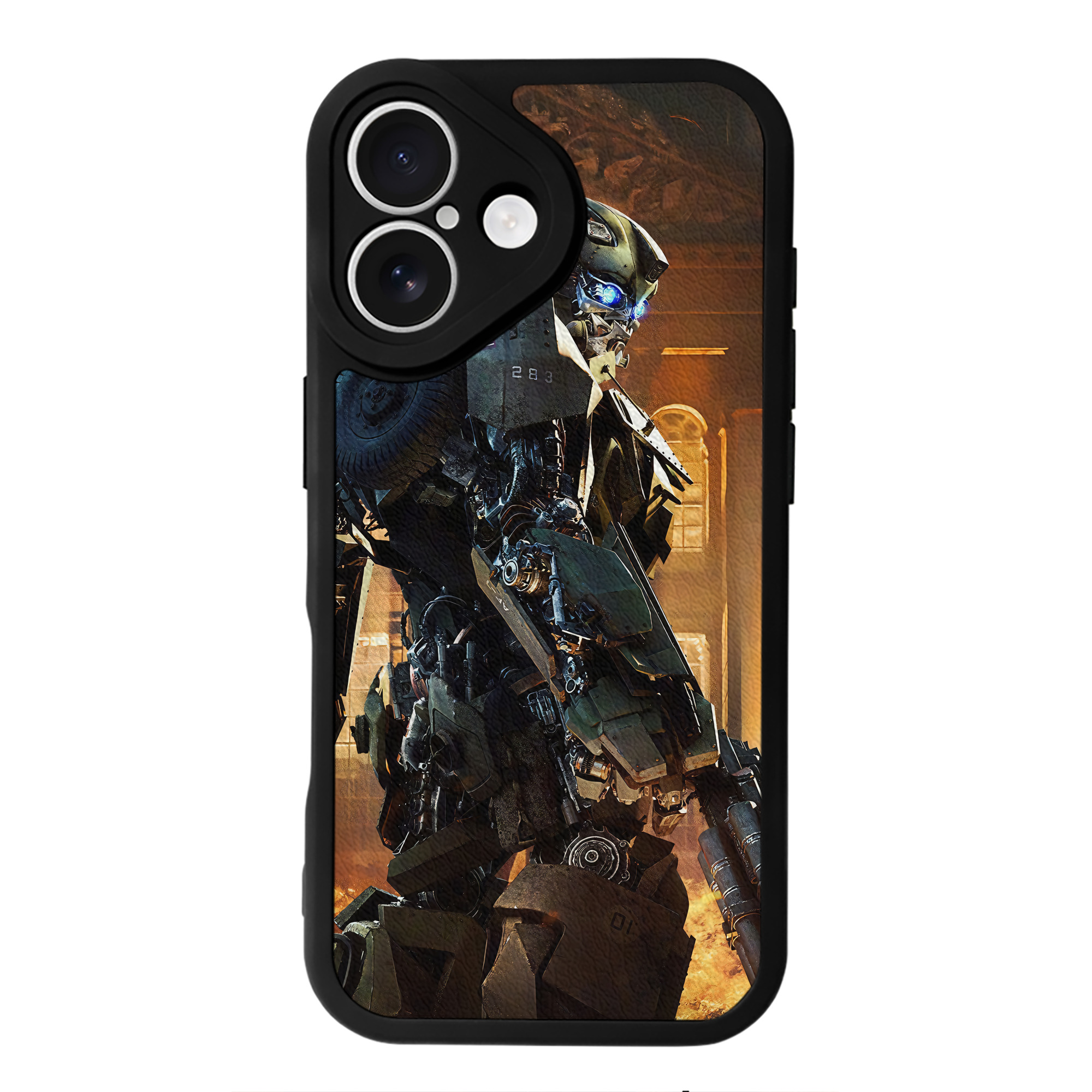 （画像用） Transformers トランスフォーマー 【iPhone 16シリーズ対応】シリコンスマホケース（レザー調） 材質：シリコン